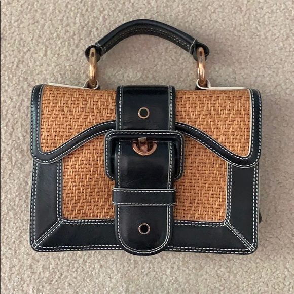 Maxx New York Handbags - Maxx New York Straw Purse